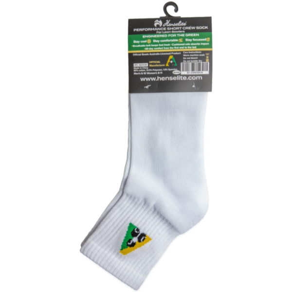 Henselite Short Crew Socks — White